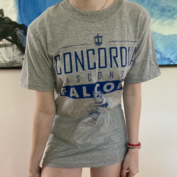 College T-Shirt Grey Long - Picture 3 of 5